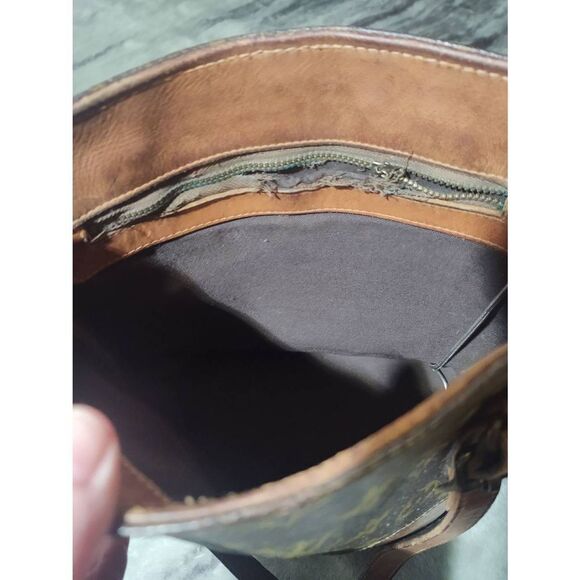 Rare VTG Louis Vuitton Monogram Marais Bucket Purse Handbag LV 1970s French Co - Picture 8 of 11